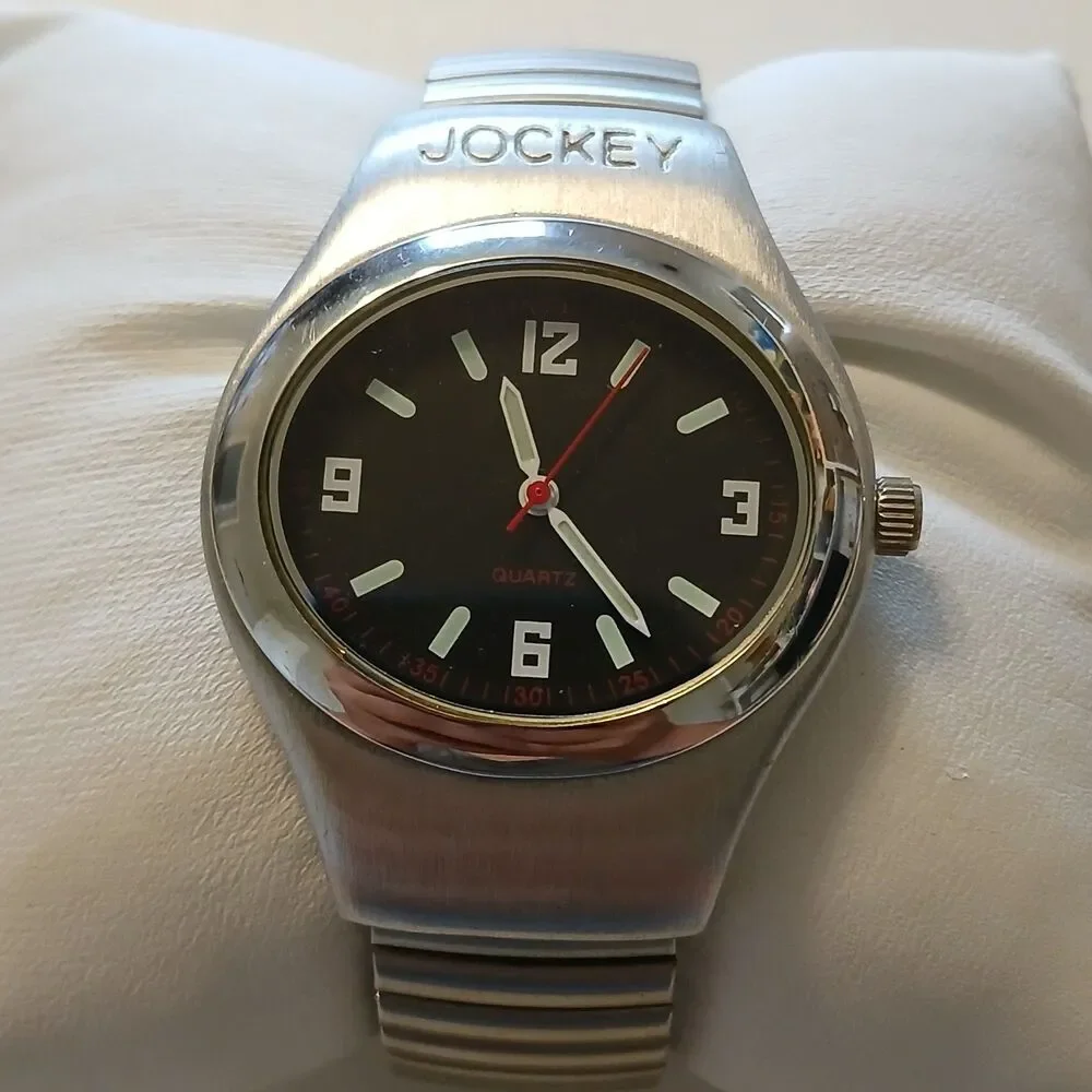 Y2K Jockey Women's Quartz Watch Stainless Steel Expansion Band 37mm